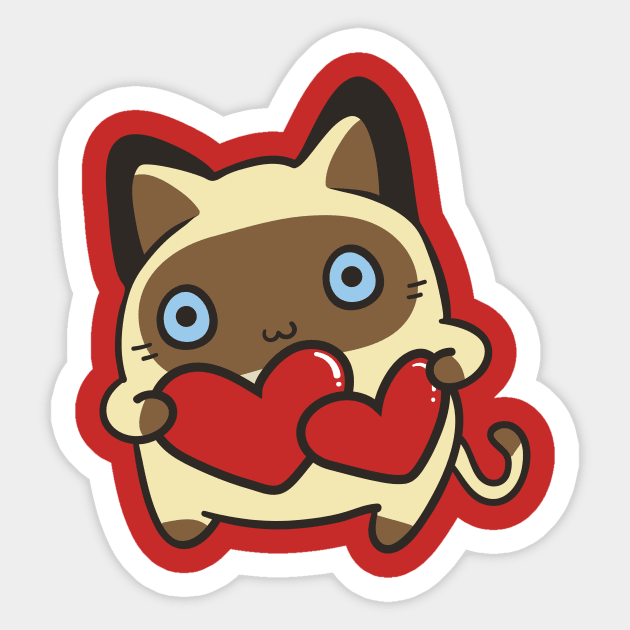 Siamese Love Sticker by bloomgrace28